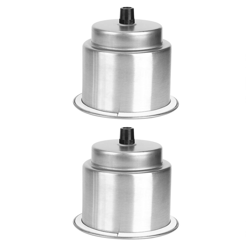 2Pcs Silver Stainless Steel Beverage Rack Bottle Holders Cup Stand Boat Supplies