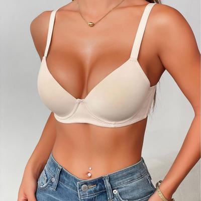 European & American Soft Breathable Bras for Large Breasts with Lift and Side Support