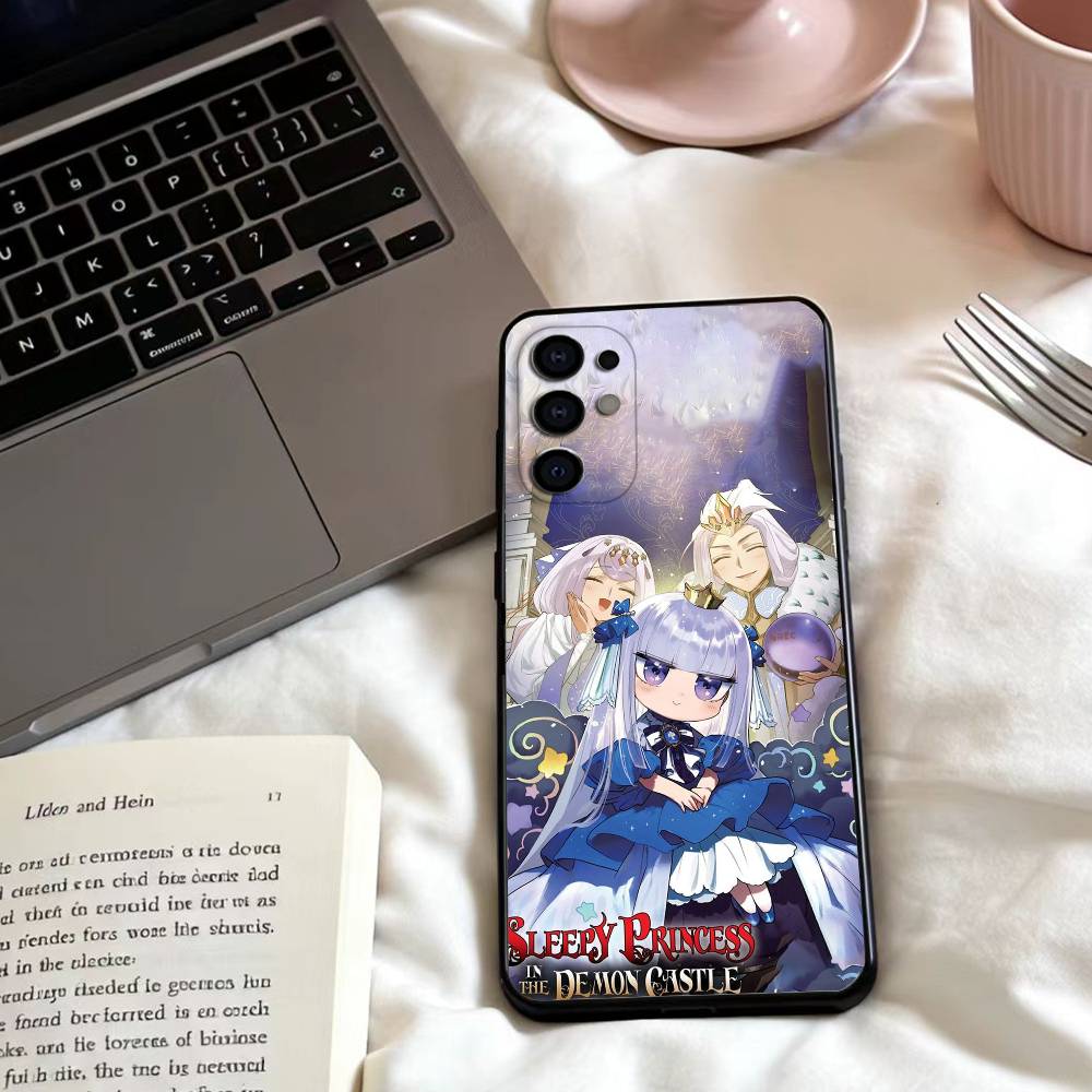 Чехол для телефона S-сонная принцесса в замке демона Для Samsung S25,24,23,22,30,21,10,9,Ultra,Plus,Lite,FE,4,5 G Мягкий Черный Чехол Samsung S21fe