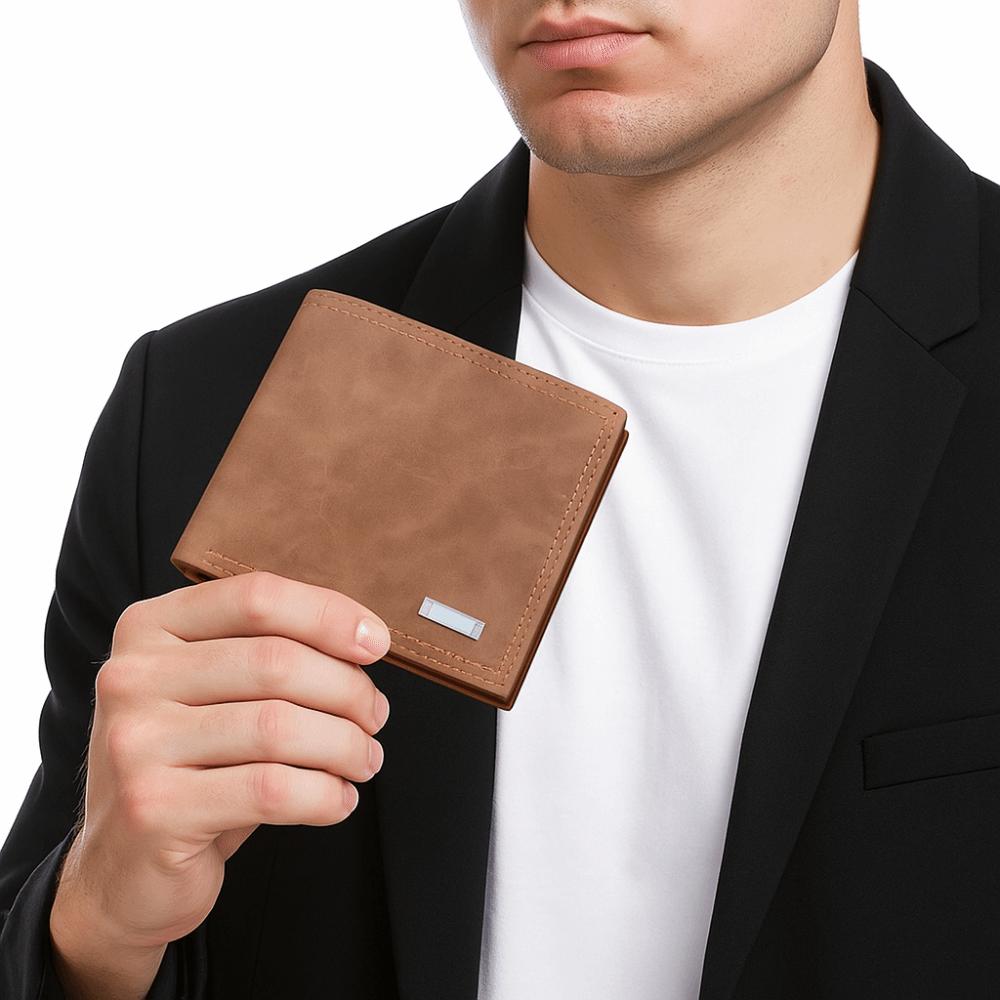 PU Leather Short Card Bag Multi-functional Credit Card Holder Portable Business Wallet  Daily Use