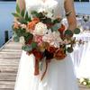Realistic Caramel Bridal Bouquets Artificial Roses Fall Wedding Decoration Handmade Silk Flower For Home Elegant Party