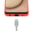Soft Case - Toproduits® - Galaxy A02S - Red Silicone - Impact Protection - Stylus Included