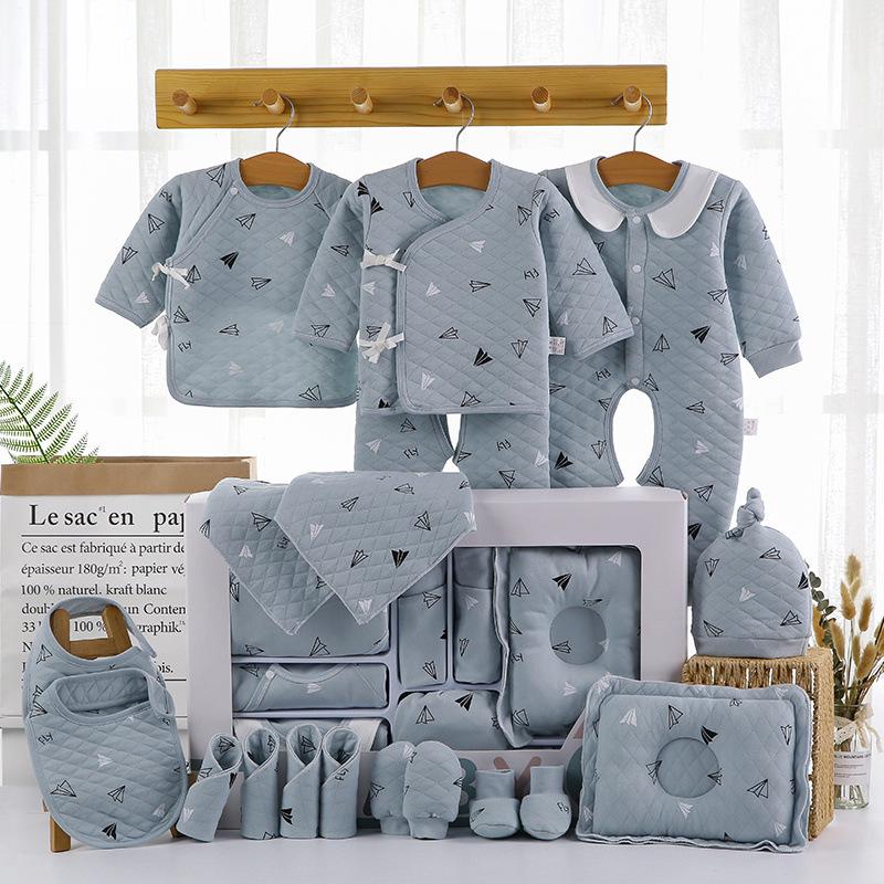 Pure Cotton Newborn Baby Gift Box: Spring To Autumn Essentials