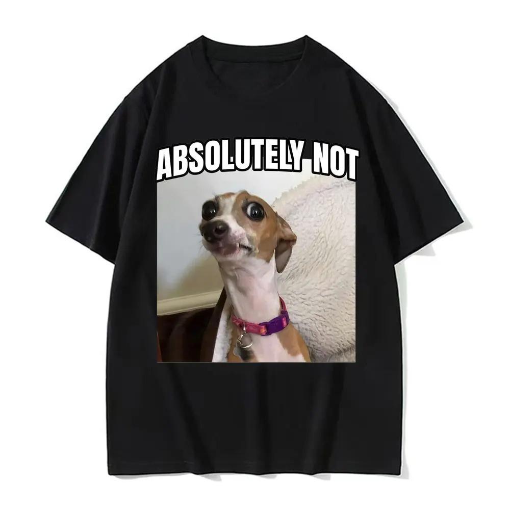 Funny Italian Greyhound Dog Absolutely Not T-shirt L