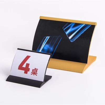 Uchwyt na wizytówki 70x50mm Metalowy stojak na menu Gorący stojak ekspozycyjny Numerki