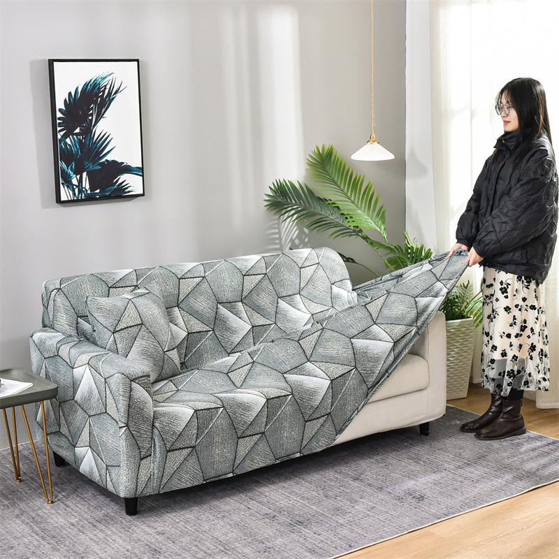 

Чехлы для диванов с принтом для гостиной, эластичные чехлы для диванов, все включено, растягивающиеся чехлы для стульев в форме буквы I, угловые секционные чехлы для диванов Small(90-140cm)1pc