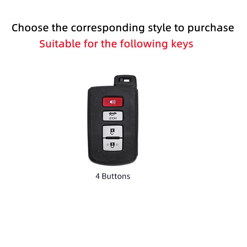 New TPU Car Remote Key Case Cover Protect Shell Bag For Toyota Camry Corolla RAV4 Highlander Avalon 2015 - 2017 4 Buttons Smart