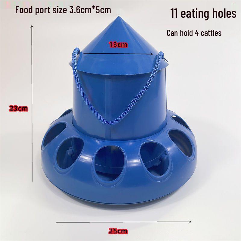 

Anti-Spill Automatic Chicken Feeder with Lid for Livestock Farming