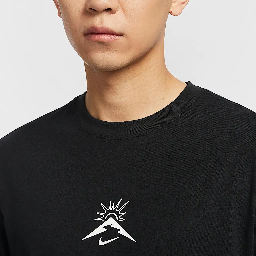 Nike Dri-Fit FW24 Trail Crew Neck Comfortable Soft Quick-Dry Long Sleeve T-Shirt Men Tops Black HJ3602-010