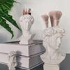 ResinDavid Vase Face Head Interior Decorative Flowerpot Modern Jars Home Decoration Flower Arrangements Desktop Art Sculpture