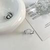 S925 Sterling Silver Adjustable Women's CD Open Ring - Elegant High-End Light Luxury Index Finger Ring