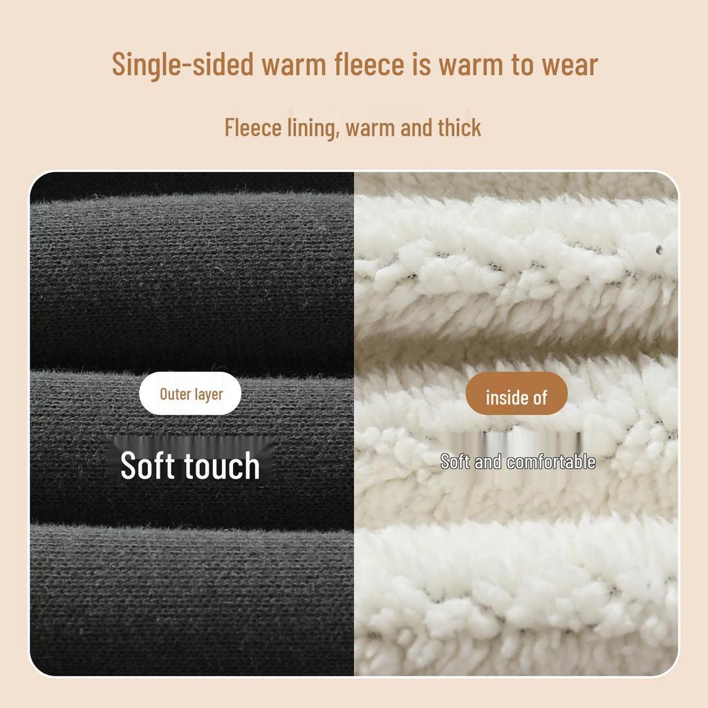 Kaka Panda Kids' Fleece-Lined Winter Pants: Warm Cotton Trousers for Boys, Girls, and Toddlers.