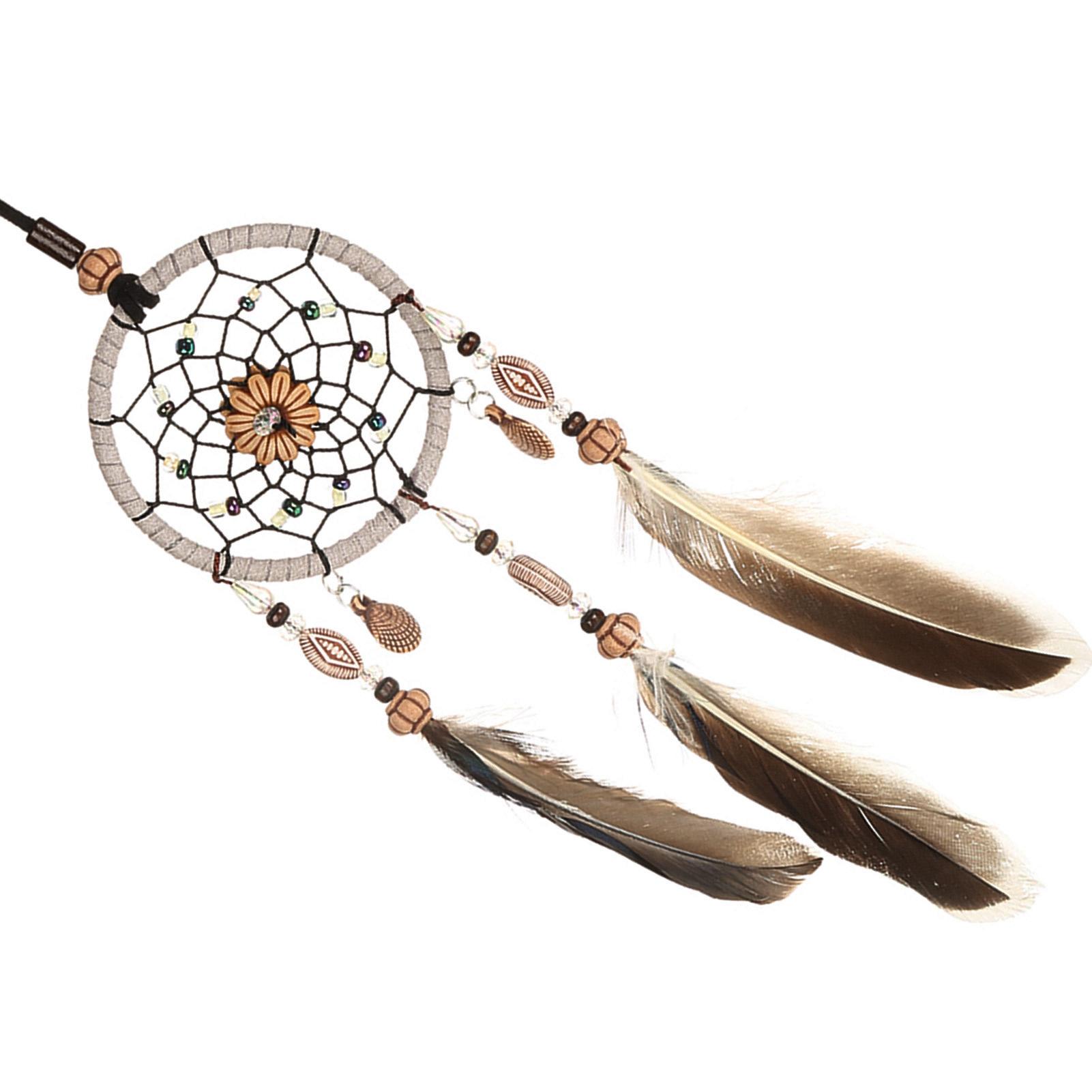 

1 PCS Creative Handmade Dream Catcher with Feather Shells Car Pendant Hanging Decoration