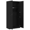 Wardrobe with Doors Black Oak Effect 90 X 52 X 200 Cm