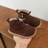 Simple Kids Thermal Boots Warm Autumn Winter Children Girls Causal Cotton Boots Boys Plush Ankle Boots Fashion Zipper Versatile