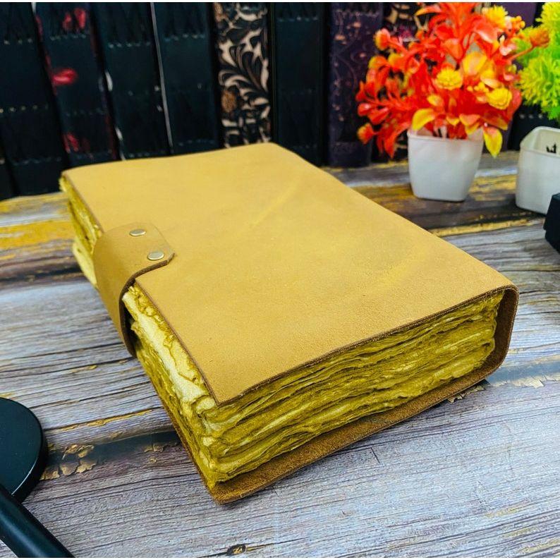 Leather Journal Notebook -Sketchbook  journal Diary Writing journal handmade rustic paper