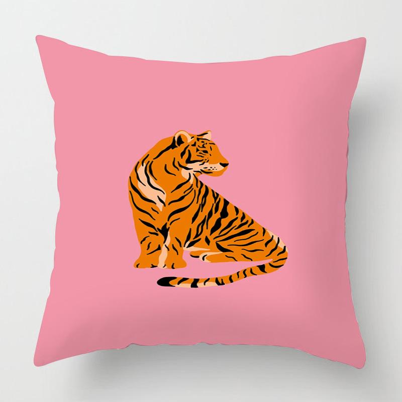 Abstract Art Animal Theme Throw Pillow Cover 20x20 inch Cushion Cover Cafe Sofa Decorative  throw pillow covers short plush