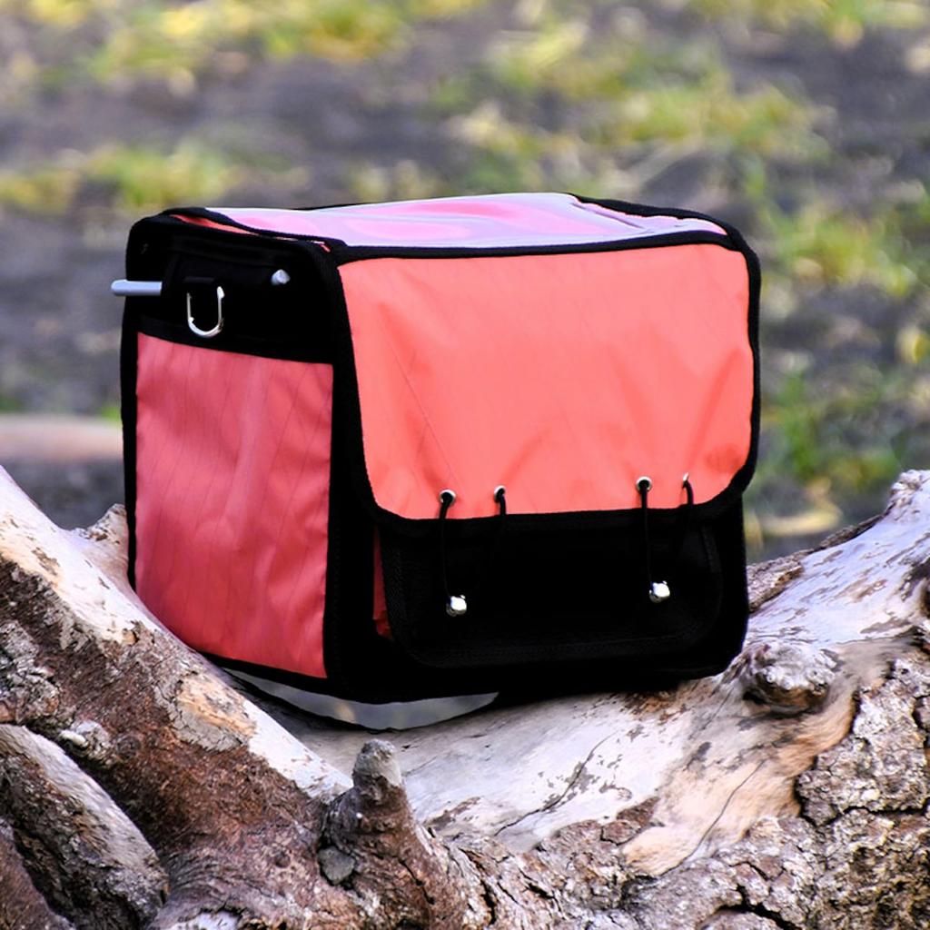 Ostrich Front Coral H220mm X W260mm X F-104X Bag, Pink, Size D200mm, Capacity 12.4L