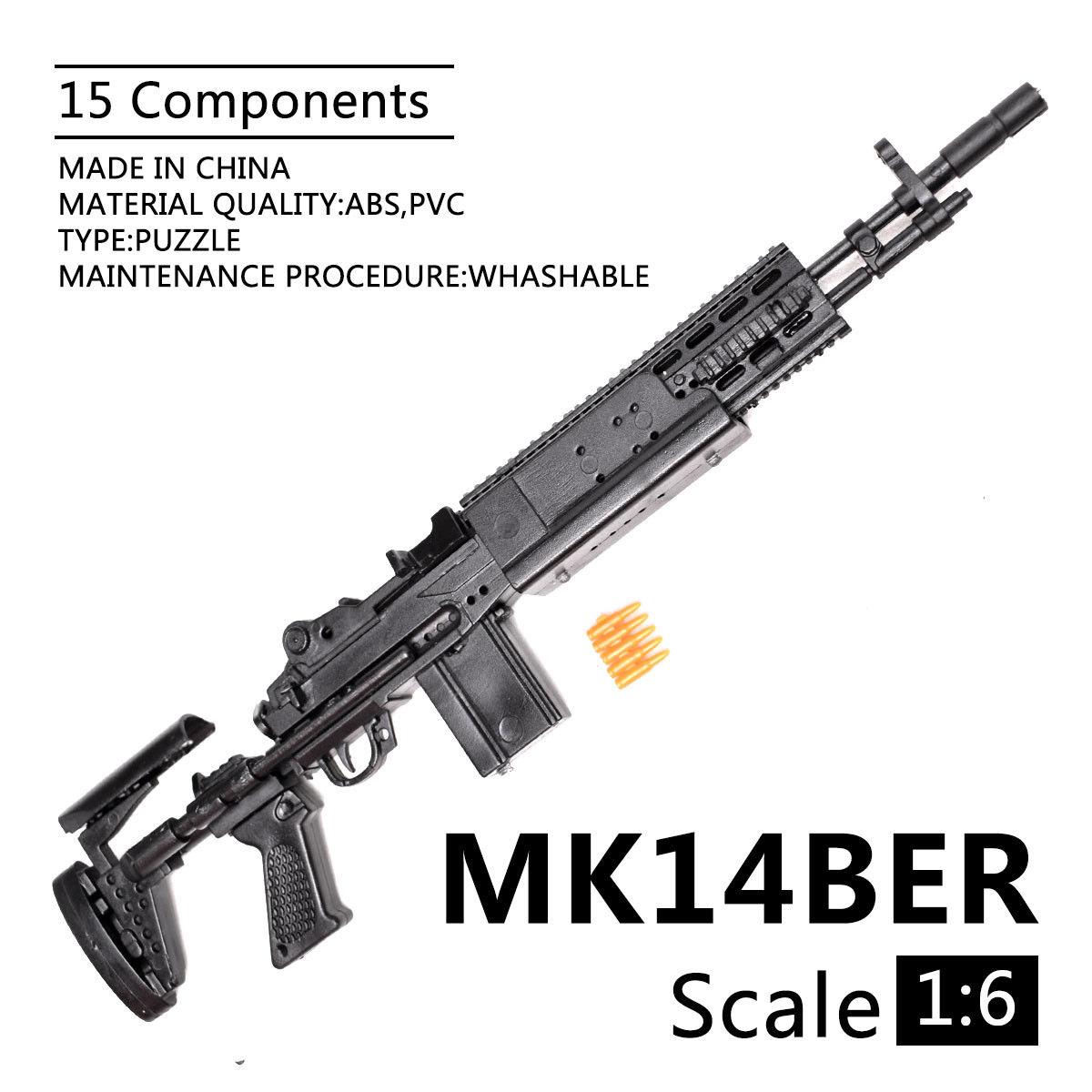 

1/6 4D US M2 Machine Gun Weapons Block Playthings MK19 AK47 MP5 MG42 Military Weapon Model for 12inch Action Figure Sence DIY