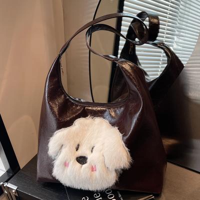 Trendy Fashion High Sense Shoulder Handbag Retro Large Capacity Women'S Tote Bag