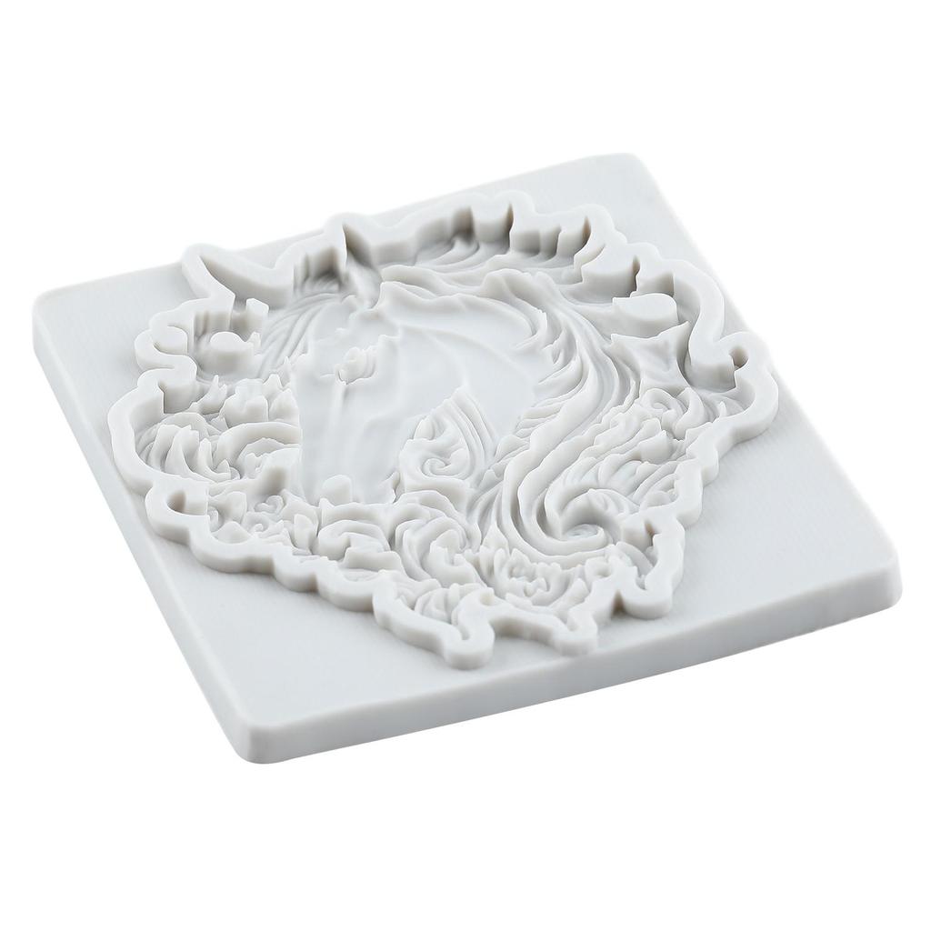 Horse Silicone Molds Horse Head Fondant Mold Cake Decorating Tools Cupcake Topper Chocolate Candy Craft Gum Paste Polymer Clay