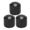 3Pcs Guitar Control Knob Volume Tone Fit Top Set Kit Instrument Accessory ReplacementBlack