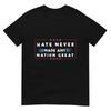 Hate Never Made Any Nation Great Funny AntiTrump 2020 Gift TShirt