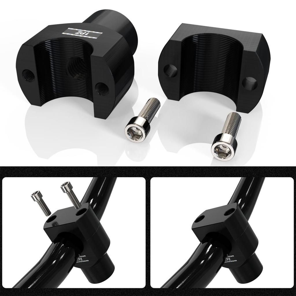 1PZ JPD-T8Q Handlebar Post Fixed Handlebar Riser 25mm Durable for Kawasaki, Honda, Yamaha, Suzuki,
