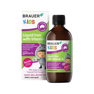 Brauer Kids Płynne Żelazo z Witaminą B Płyn doustny 200ml