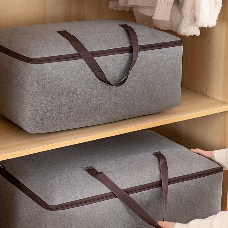 1pc Large Capacity Storage Bag, Durable Luggage Zipper Bag, Foldable Clothing Sorting Bag