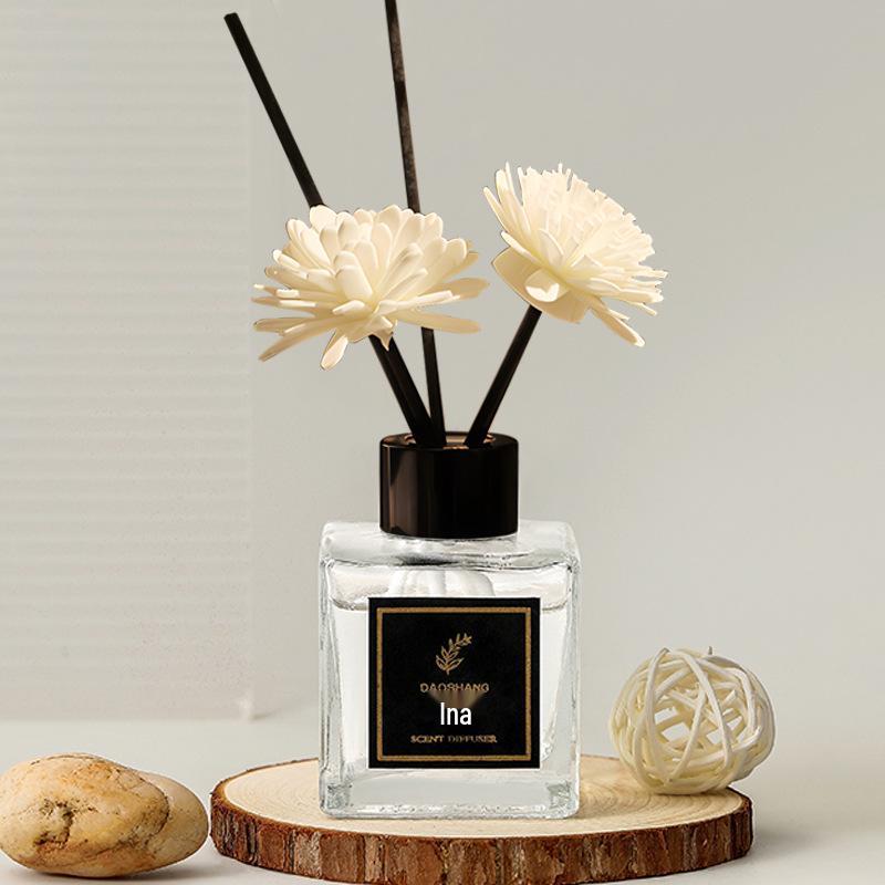 Flameless Lavender & Osmanthus Aroma Diffuser Set with Dried Flowers
