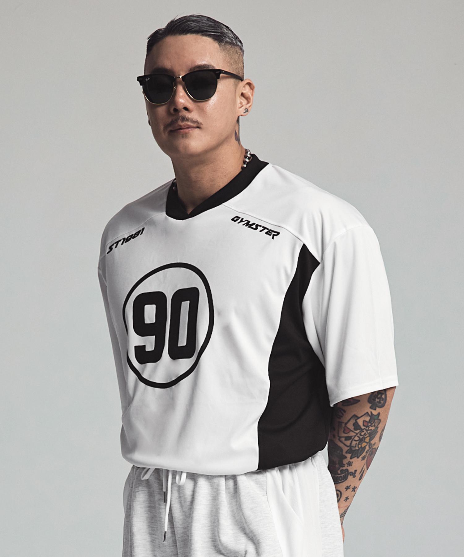 Astrov Ninety Half Jersey Short Sleeve T-Shirt White L