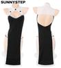 SUNNYSTEP Sister Cosplay Sexy Lingerie, Plus Sizes S-6L, Open-Breasted Costume, See-Through Sheer Set with Bust Cutout, Cute Babydoll (Black, 3XL)