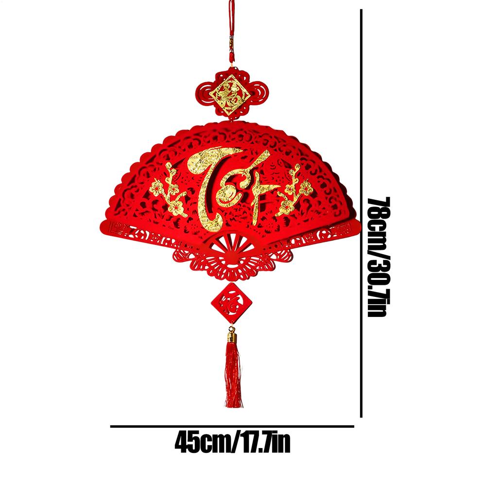 2026 Lunar New Year Decorations Non-woven Fleece Felt Vietnamese Spring Festival New Year Good Luck Pendant for Home Office Car