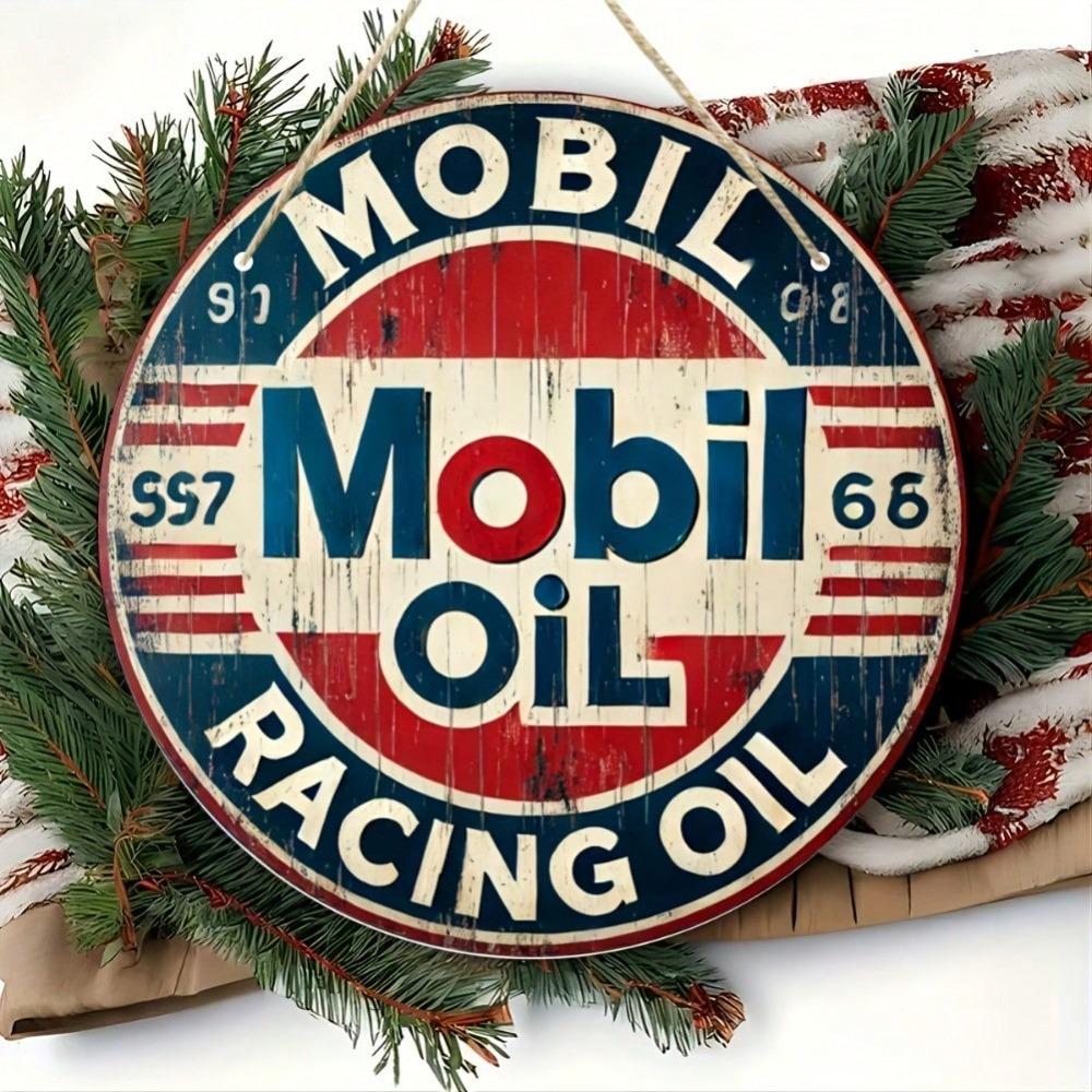 Iron Vintage Racing Tin Sign Antique Auto Garage Decor Wood Wall Art for Man Cave Home Bar Party Room Decor