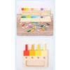 Wooden Montessori Toy Color Sense System Training Wood Insert Board 24 Color Children's Color Cognitive Matching Educational Toy