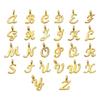 2 Set Alphabet Pendant A-Z Letter Charm for Jewelry Making and DIY Crafting