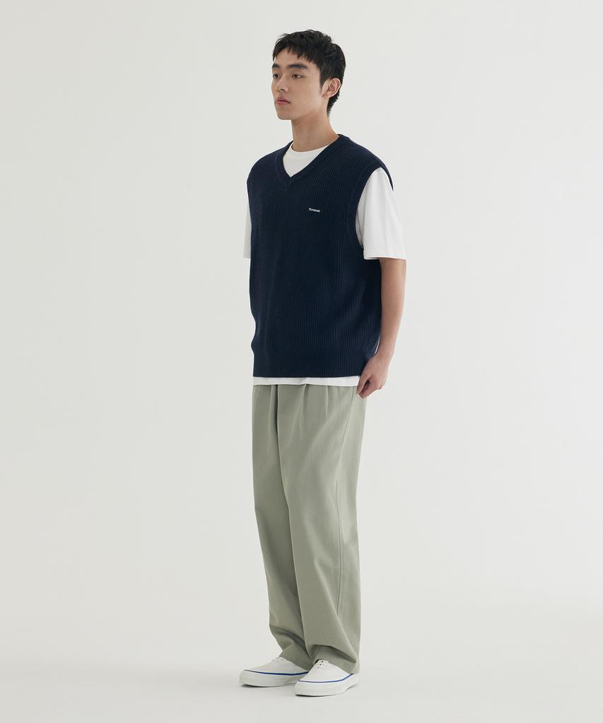 COVERNAT Knit Vest Heather Gray
