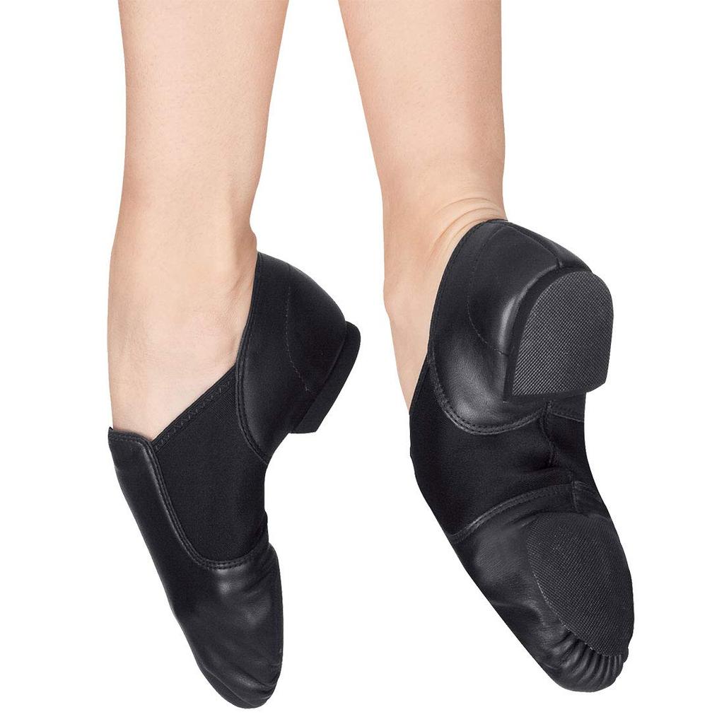 Side Gore Jazzschuhe Schwarz 24cm [ZUM] (Gummisohle) ZEJ25-G
