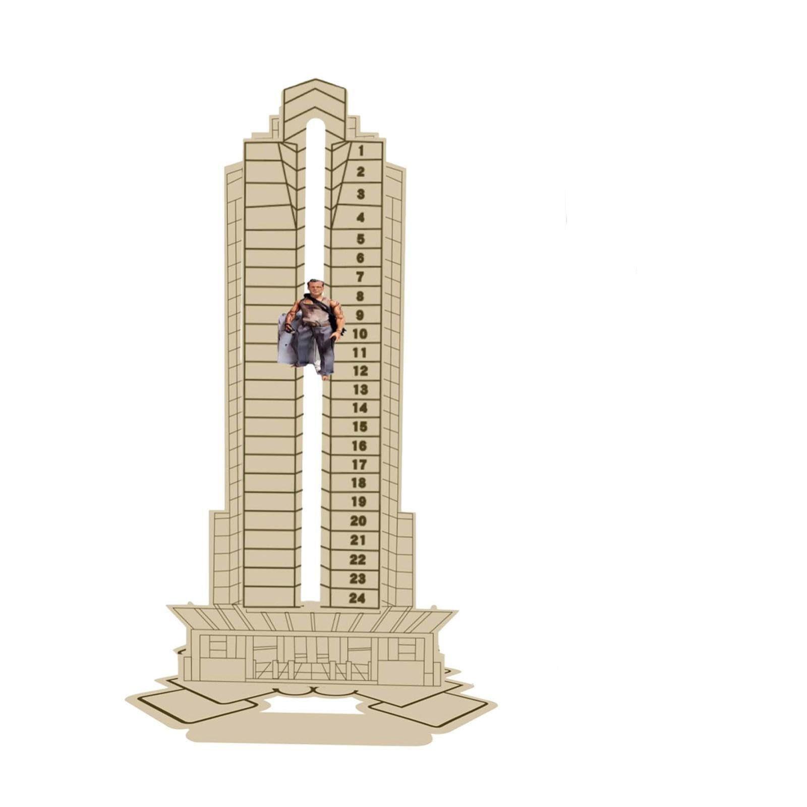 

Halloween Advent Calendar Creative Skyscraper Lifting Calendar Wooden Crafts Ornaments One Size