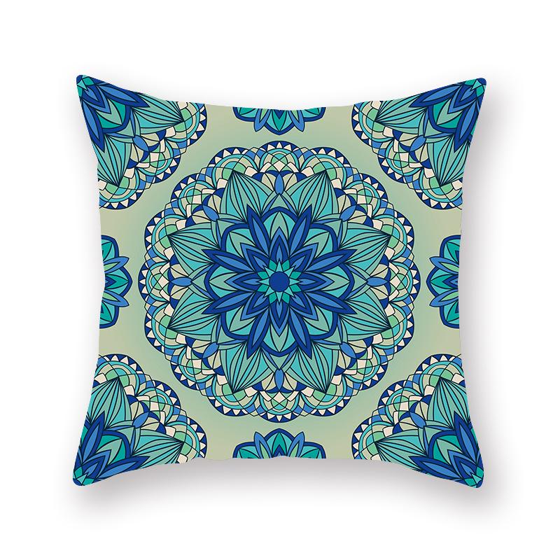 Ethnic Style Pillow Case Mandala Interior Home Decoration Cushion Bed and Breakfast Retro Atmosphere Arrangement Cushion