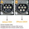 EVcharger4U Type2 To GBT EV Charging Cable 1Phase 32A 7KW 3M/4M Electric Vehicle Type 2 Cord GB/T EVSE Socket Charger Station
