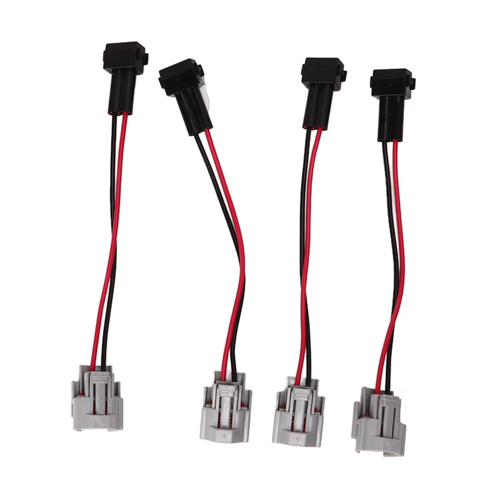 

4 шт. Адаптер жгута проводов топливных форсунок для DENSO Female на EV1 A Male, замена штекера адаптера для