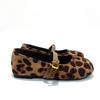 Girls Leopard Print Flat Shoes Soft Sole Fashionable Casual Leather-Lined Kids School Ages 4-16