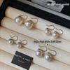 S925 Sterling Silver White Pearl High-Heel Earrings for Women – Luxury Niche Design