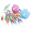 50pcs Mini Dessert Cake Sticks Cupcake Toppers Food Fruit Picks  For Hawaiian