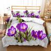 Spring Flowers King Queen Duvet Cover Colorful Floral Bedding Set Cherry Blossoms Quilt Cover 2/3pcs Polyester Comforter Cover