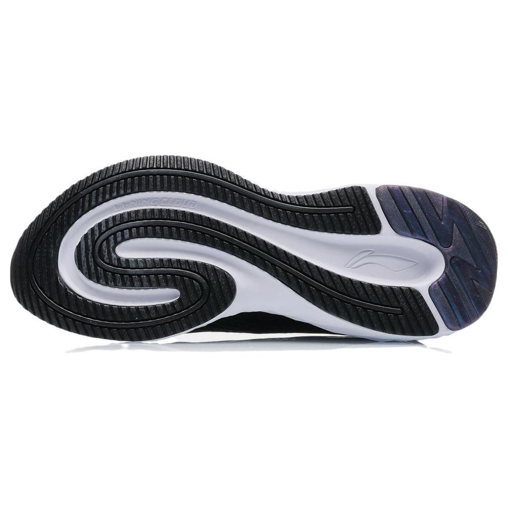 Li Ning Comfortable Abrasion Resistant Breathable Low top Sprint Running Shoes Men's Black ARST067-1