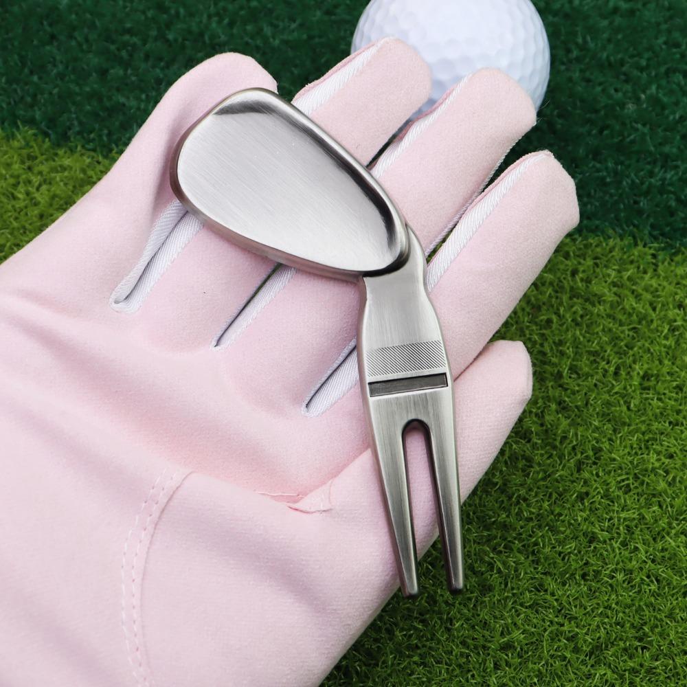 Magnetic Golf Ball Fork Spacecraft Divot Fork Golf Accessories Golf Ball Marker  Bottle Opener