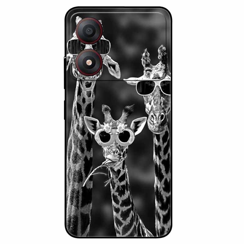 Pour ZTE Blade A34 4G Coque Anti-choc TPU Silicone Souple Housse de Téléphone pour ZTE Blade A 34 Funda Peinte pour BladeA34 Capa de Luxe